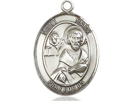 Sterling Silver Saint Mark the Evangelist Medal