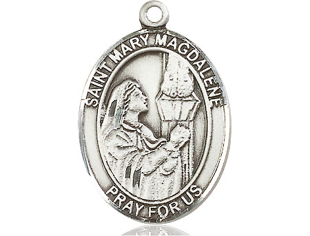 Sterling Silver Saint Mary Magdalene Medal