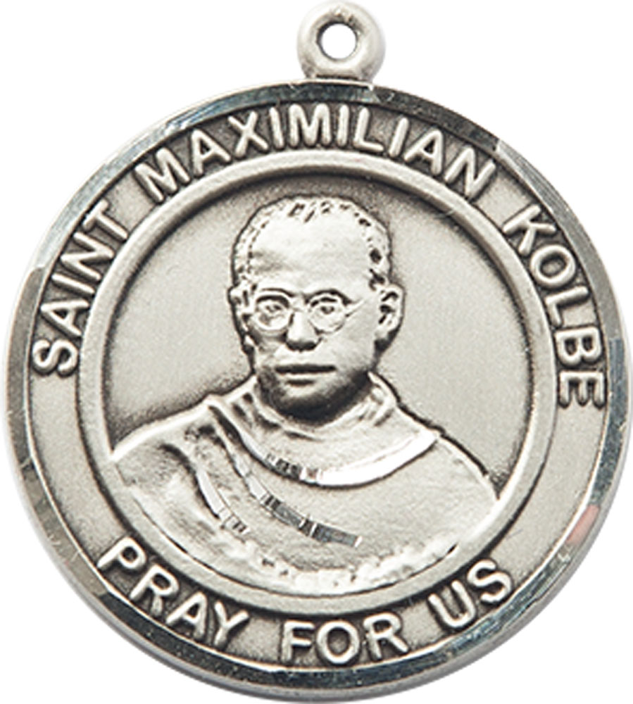 Sterling Silver Saint Maximilian Kolbe Medal