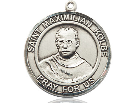 Sterling Silver Saint Maximilian Kolbe Medal