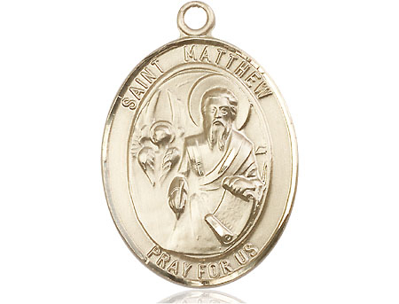 14kt Gold Filled Saint Matthew the Apostle Medal