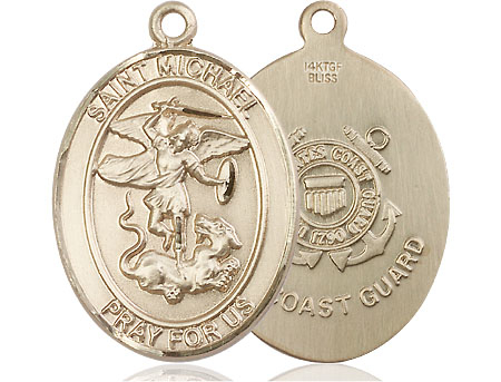 14kt Gold Filled Saint Michael Coast Guard Medal