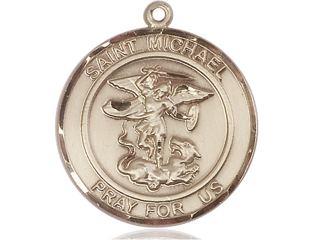 14kt Gold Filled Saint Michael the Archangel Medal