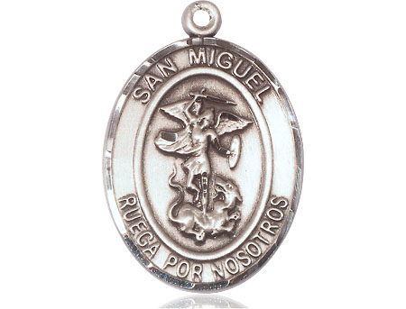 Sterling Silver San Miguel Arcangel Medal