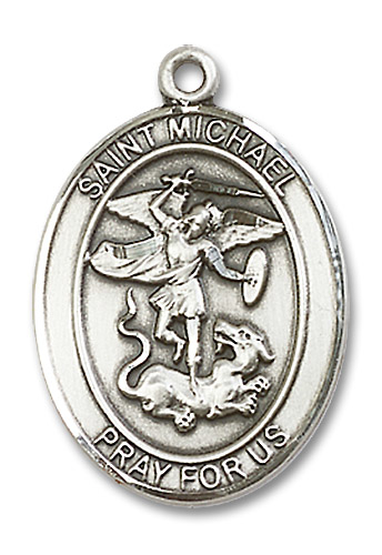 Sterling Silver Saint Michael the Archangel Medal