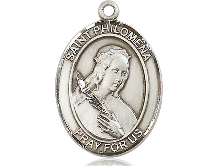 Sterling Silver Saint Philomena Medal