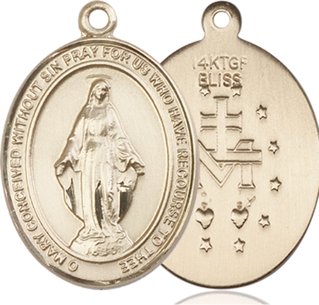 14kt Gold Filled Miraculous Medal