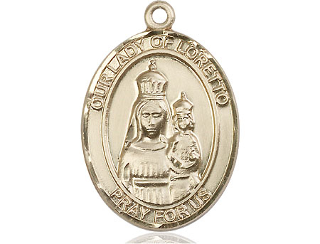 14kt Gold Filled Our Lady of Loretto Medal