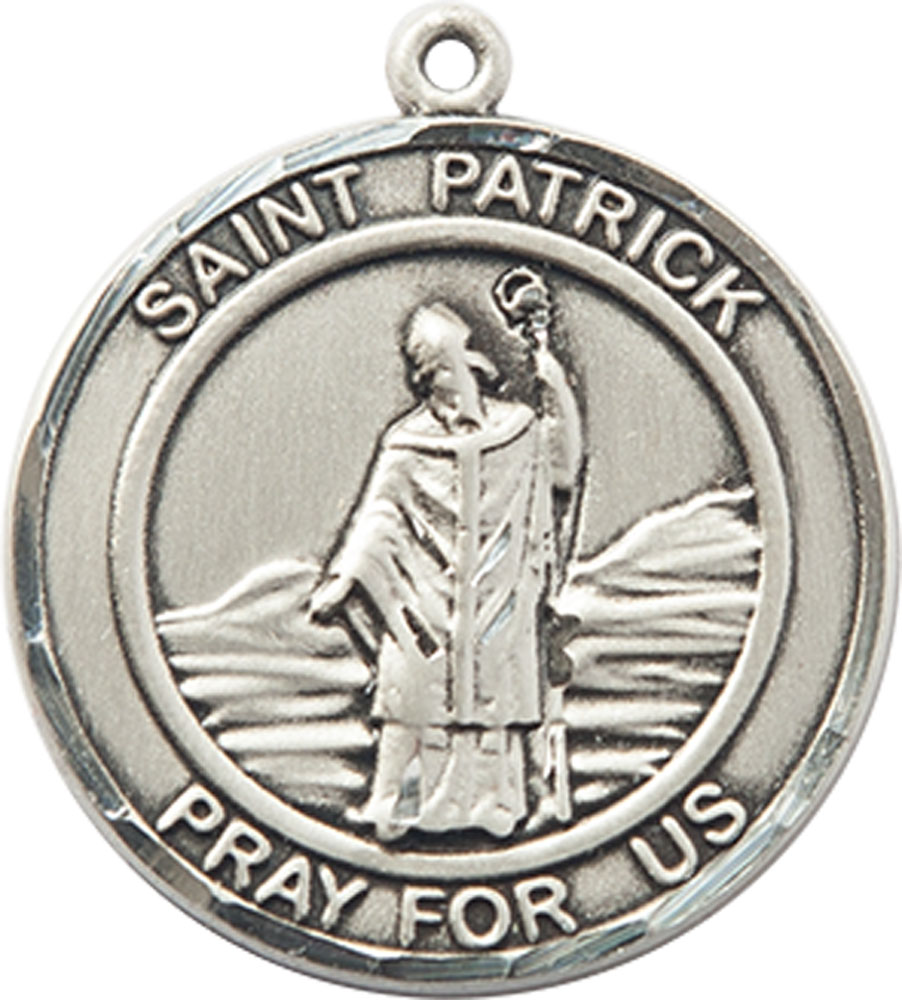 Sterling Silver Saint Patrick Medal
