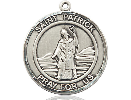 Sterling Silver Saint Patrick Medal