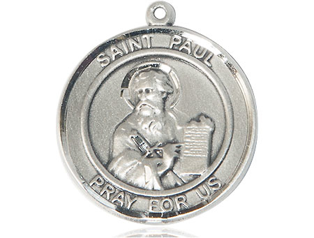 Sterling Silver Saint Paul the Apostle Medal