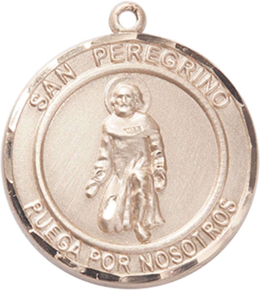 14kt Gold Filled San Peregrino Medal
