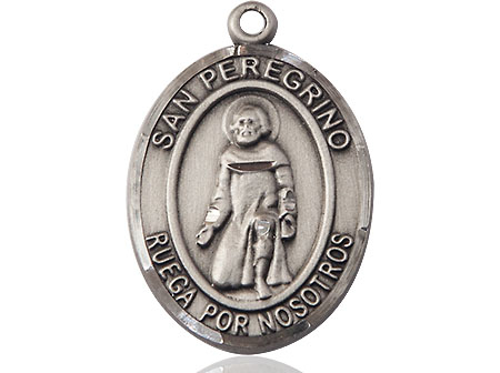 Sterling Silver San Peregrino Medal