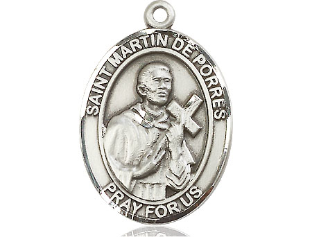 Sterling Silver Saint Martin de Porres Medal