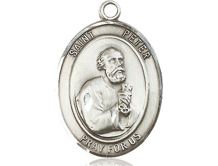 Sterling Silver Saint Peter the Apostle Medal