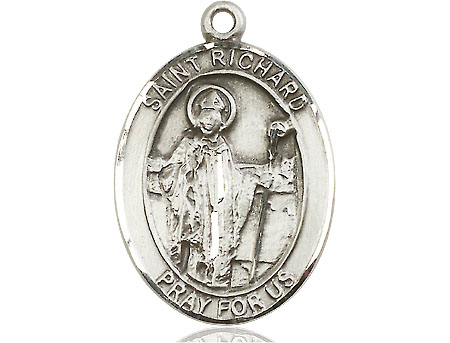 Sterling Silver Saint Richard Medal