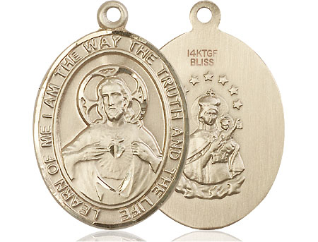 14kt Gold Filled Scapular Medal