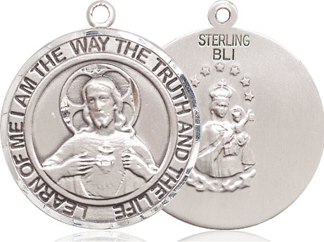 Sterling Silver Scapular Medal