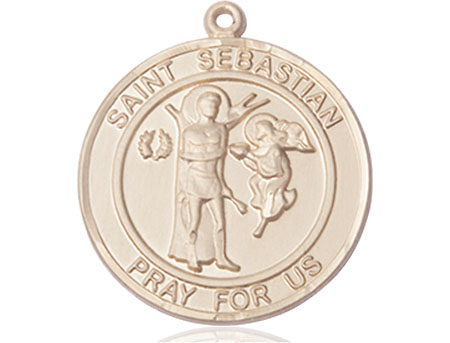 14kt Gold Filled Saint Sebastian Medal