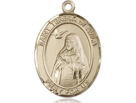 14kt Gold Filled Saint Teresa of Avila Medal