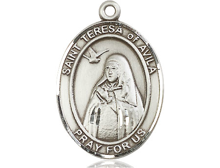 Sterling Silver Saint Teresa of Avila Medal