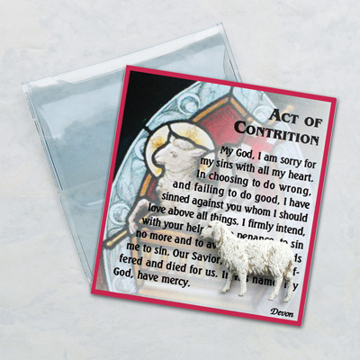 Act Of Contrition Prayer Folder