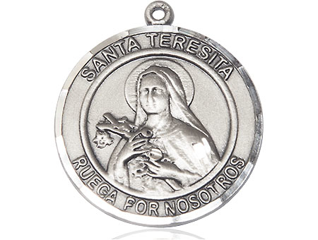 Sterling Silver Santa Teresita Medal