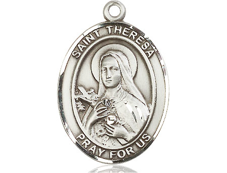 Sterling Silver Saint Theresa Medal