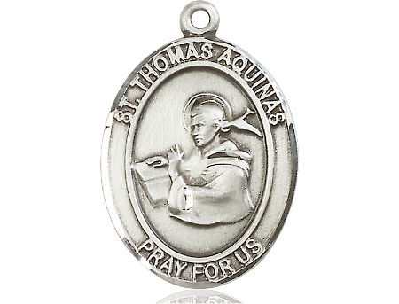 Sterling Silver Saint Thomas Aquinas Medal