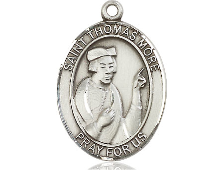 Sterling Silver Saint Thomas More Medal