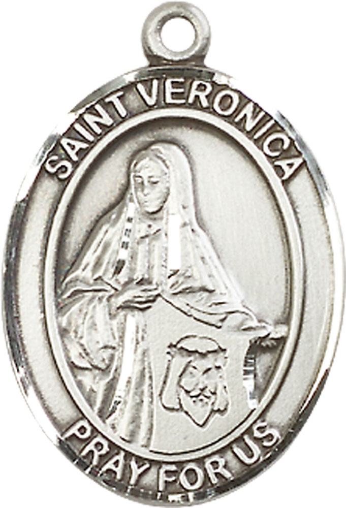 Sterling Silver Saint Veronica Medal