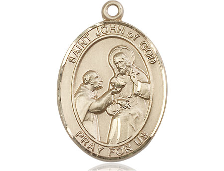 14kt Gold Filled Saint John of God Medal