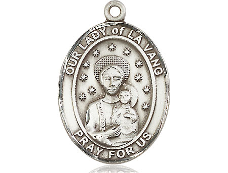 Sterling Silver Our Lady of la Vang Medal