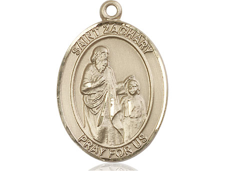 14kt Gold Filled Saint Zachary Medal