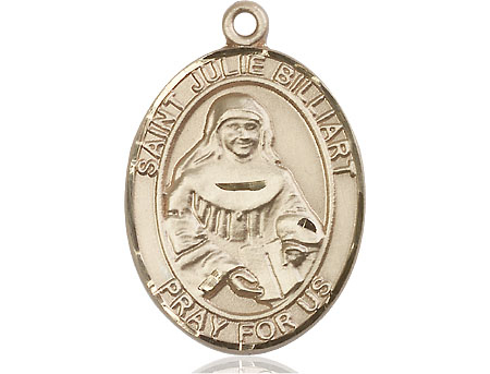 14kt Gold Filled Saint Julie Billiart Medal