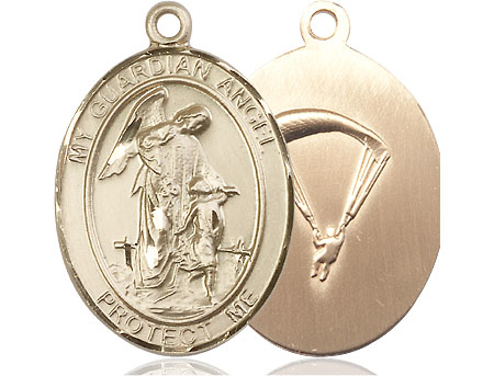 14kt Gold Filled Guardian Angel Paratrooper Medal