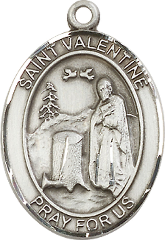 Sterling Silver Saint Valentine of Rome Medal