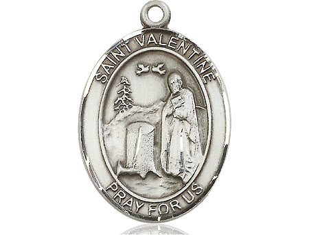 Sterling Silver Saint Valentine of Rome Medal