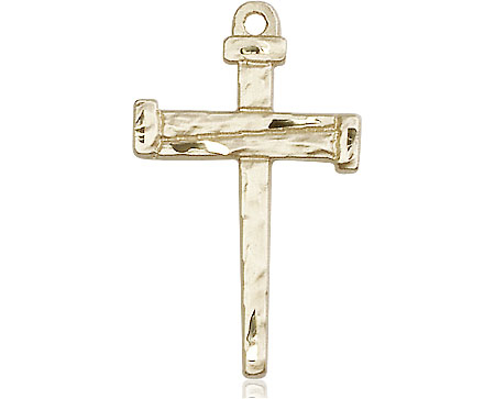 14kt Gold Nail Cross Medal