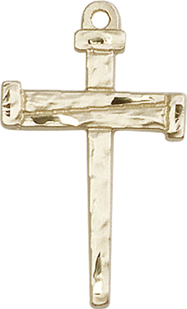 14kt Gold Nail Cross Medal