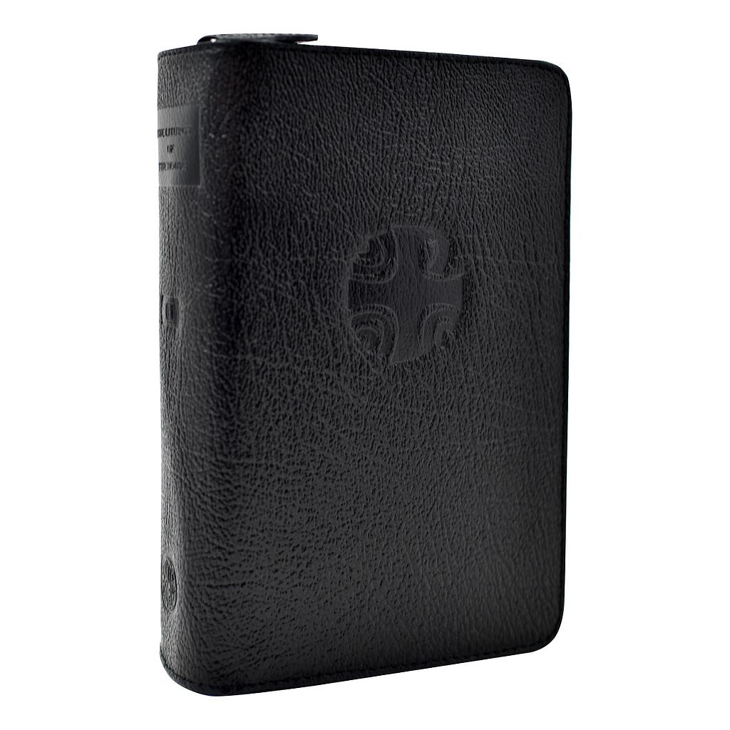 Liturgy Of The Hours Leather Zipper Case (Vol. Ii) (Black)