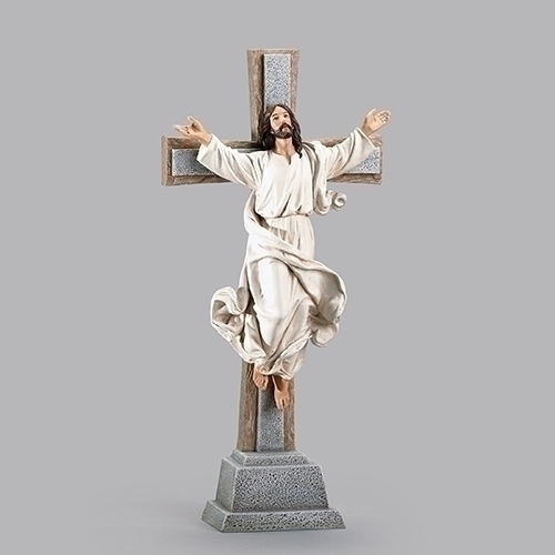 14"H Risen Christ Crucifix