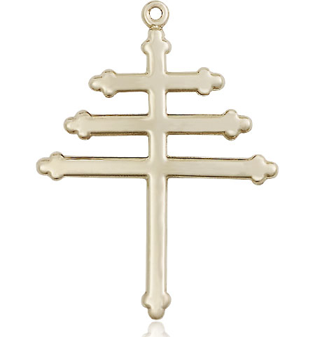 14kt Gold Maronite Cross Medal