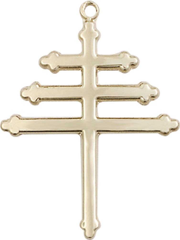 14kt Gold Maronite Cross Medal