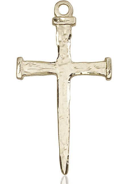 14kt Gold Nail Cross Medal