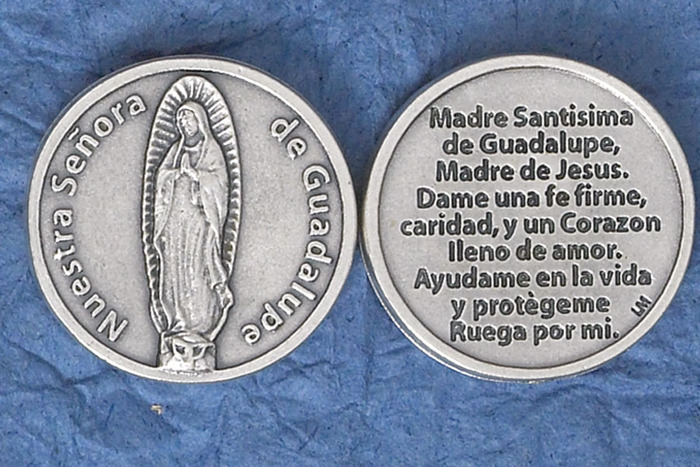 Spanish-  Senora De Guadalupe Pocket Token