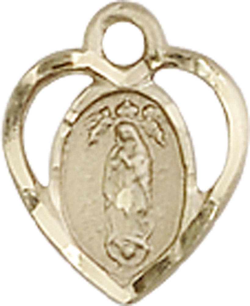 14kt Gold Our Lady of Guadalupe Medal