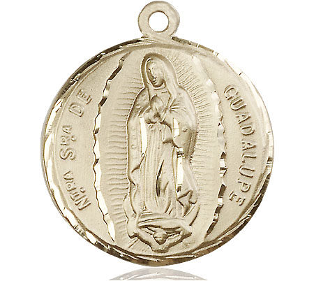 14kt Gold Our Lady of Guadalupe Medal