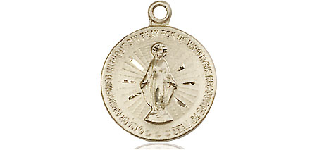 14kt Gold Miraculous Medal