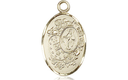 14kt Gold Miraculous Medal